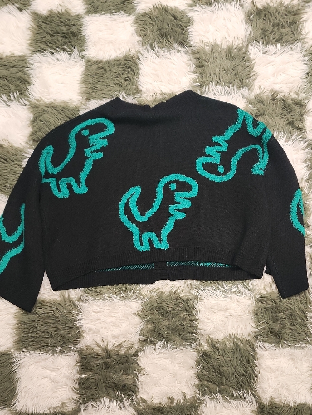 Dressed In Lala Cropped Dino Sweater - Picture 2 of 2